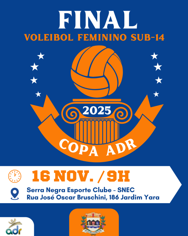 🏐 Final da Copa ADR de Voleibol Feminino Sub-14