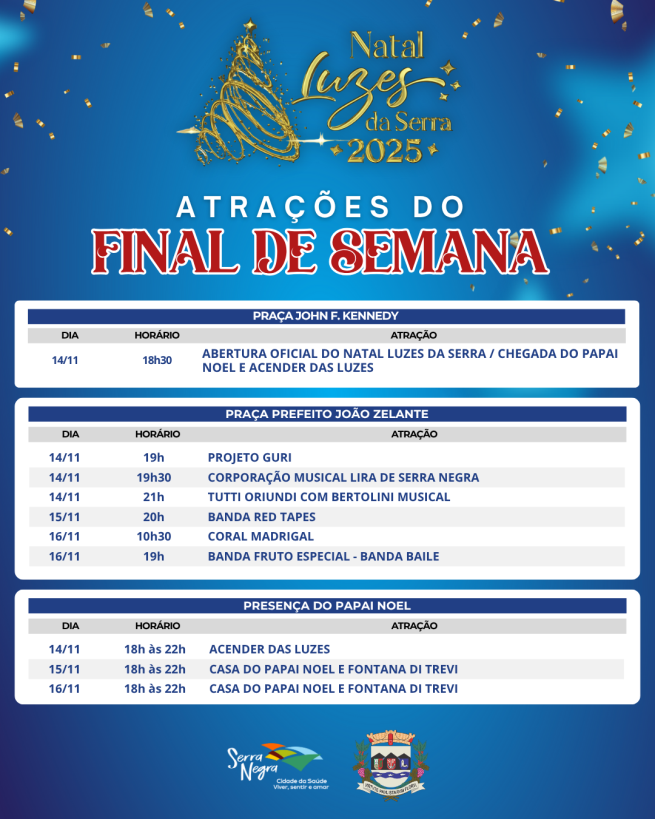 🎄✨ O Natal Luzes da Serra 2025 vai começar!