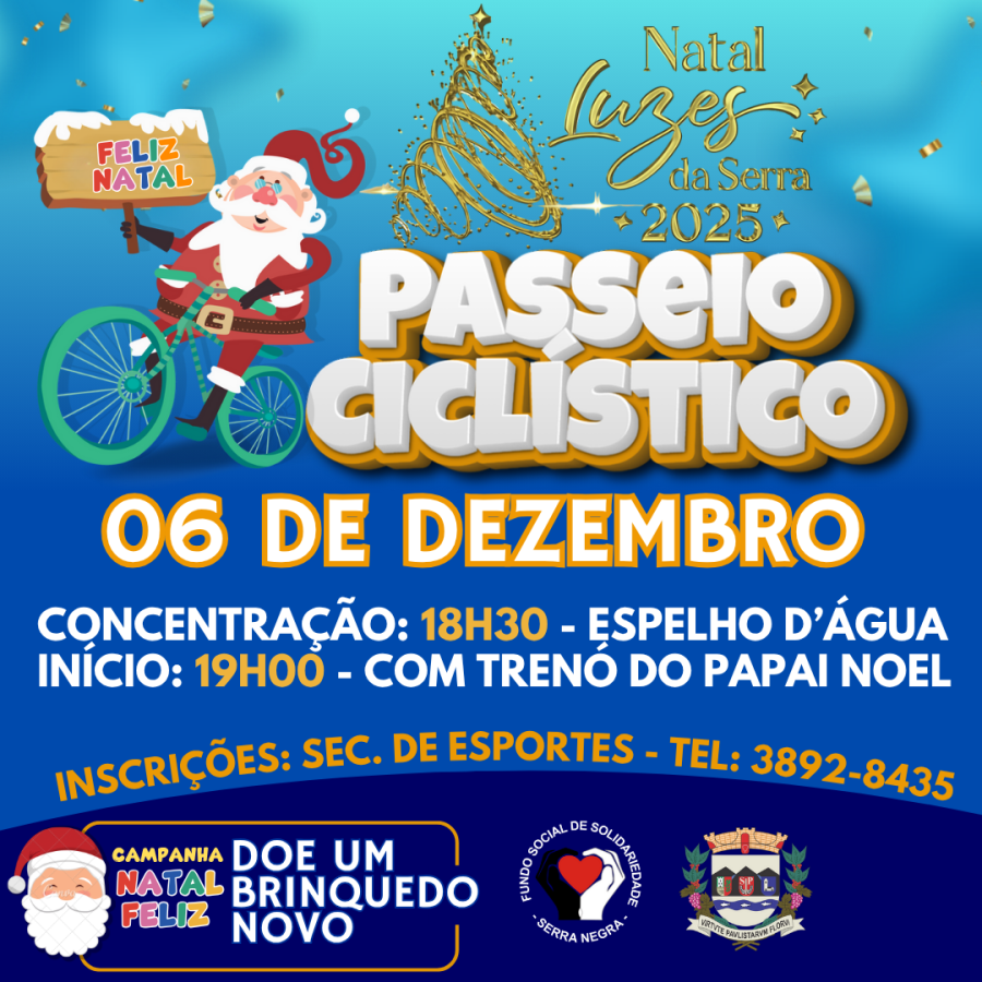 🚴‍♀️🎅 Natal Luzes da Serra 2025 – Passeio Ciclístico 🎄✨