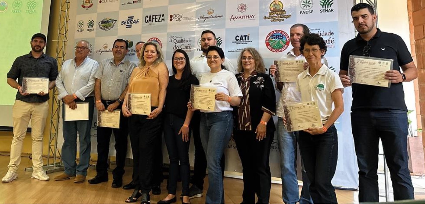 Premiação da 17ª Edição do Concurso de Qualidade do Café do Circuito das Águas Paulista