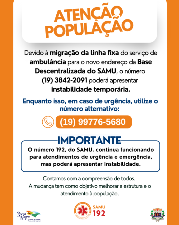 🚨 ATENÇÃO, POPULAÇÃO! 🚨