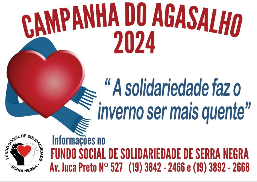 FUNDO SOCIAL PRECISA DE DOAÇÕES DE ROUPAS MASCULINAS E INFANTIS PARA A CAMPANHA DO AGASALHO