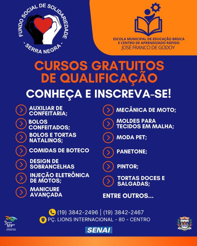 Cursos Gratuitos de Qualificação no Centro de Aprendizado Rápido