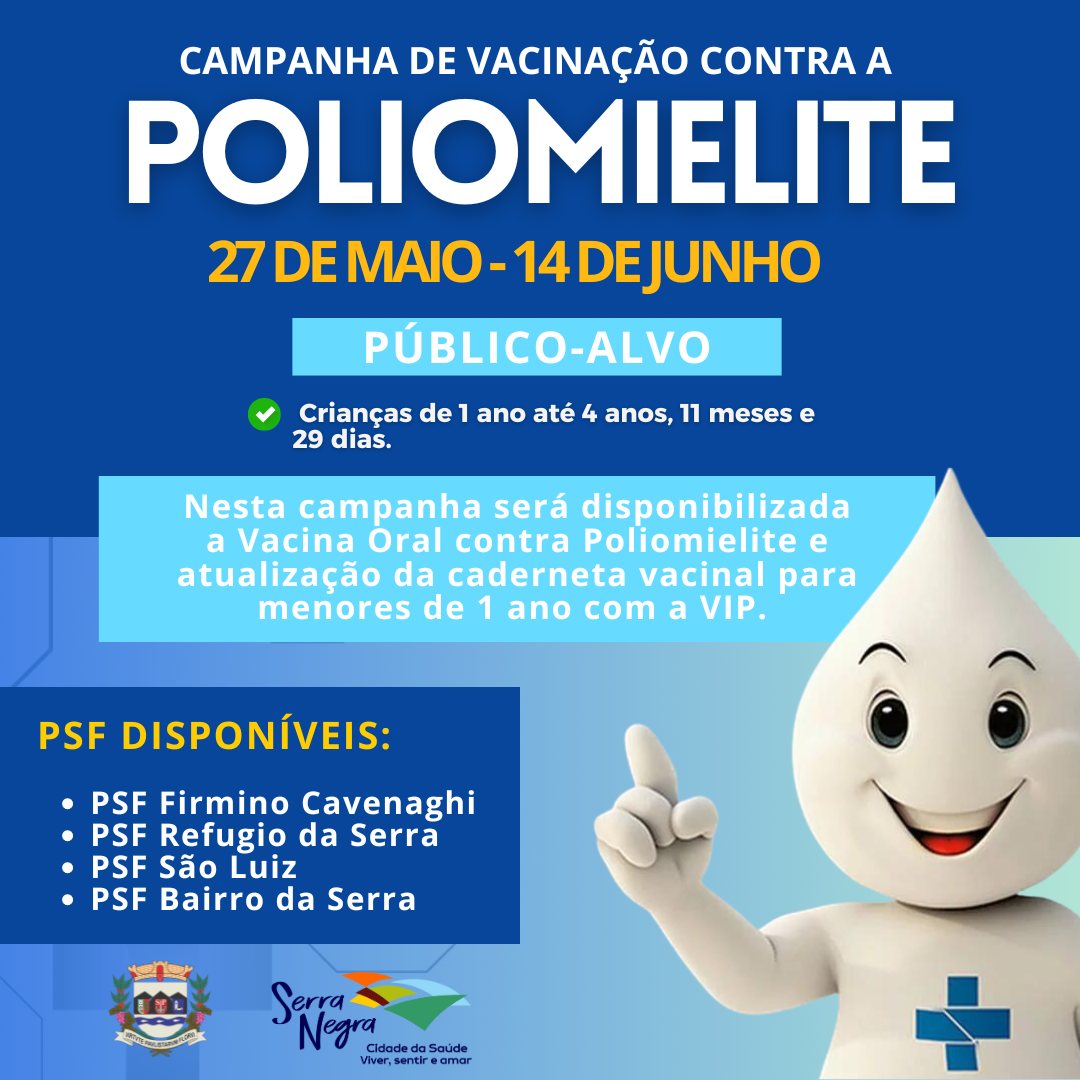 VACINAÇÃO CONTRA A POLIOMIELITE