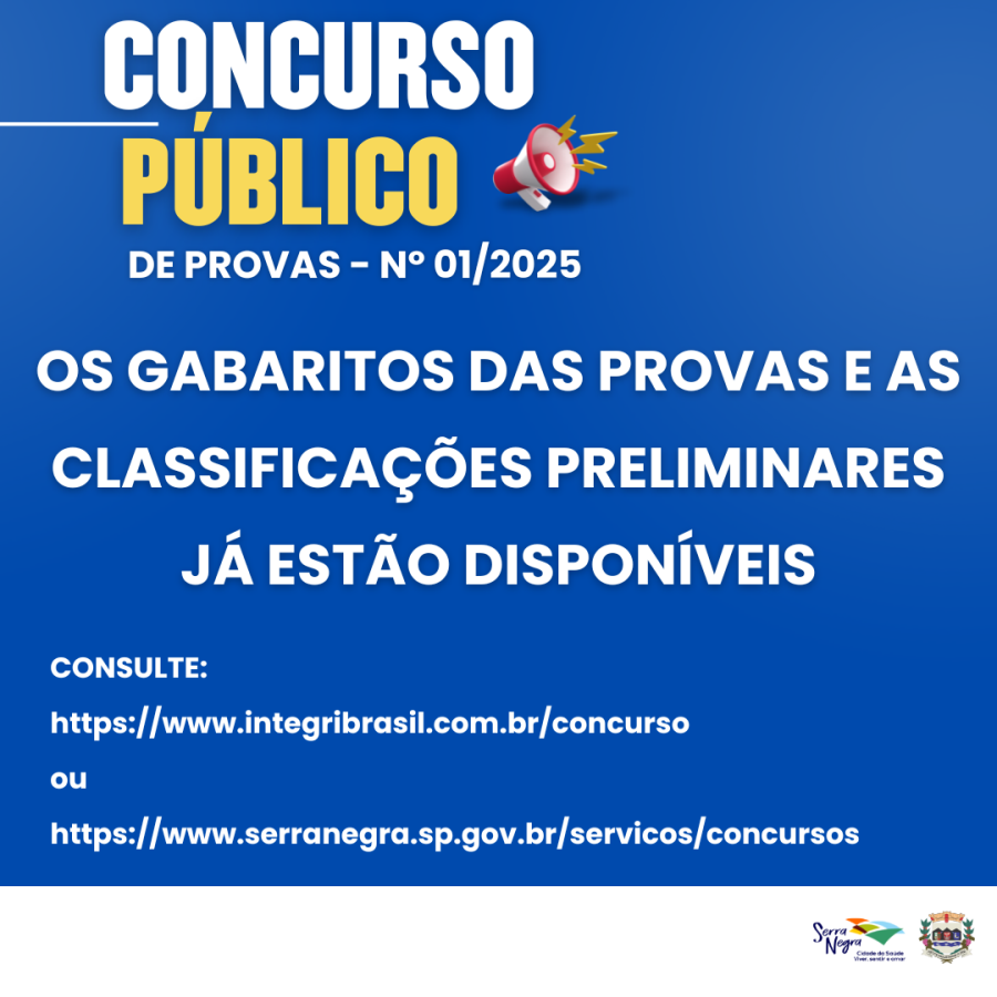 📢 ATENÇÃO, CANDIDATOS!