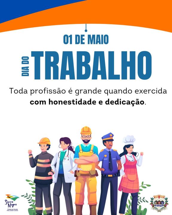 🎉 Feliz Dia do Trabalho! 🎉