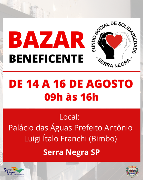 🧥👚 Bazar Beneficente do Fundo Social