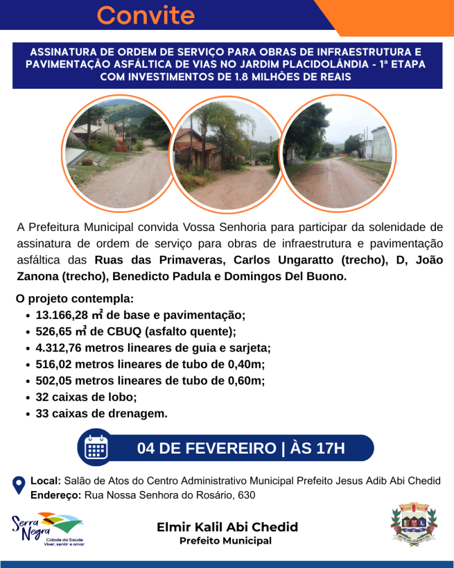 📣 Convite à população