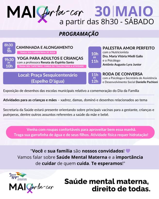 💜 Maio Furta-cor em Serra Negra!