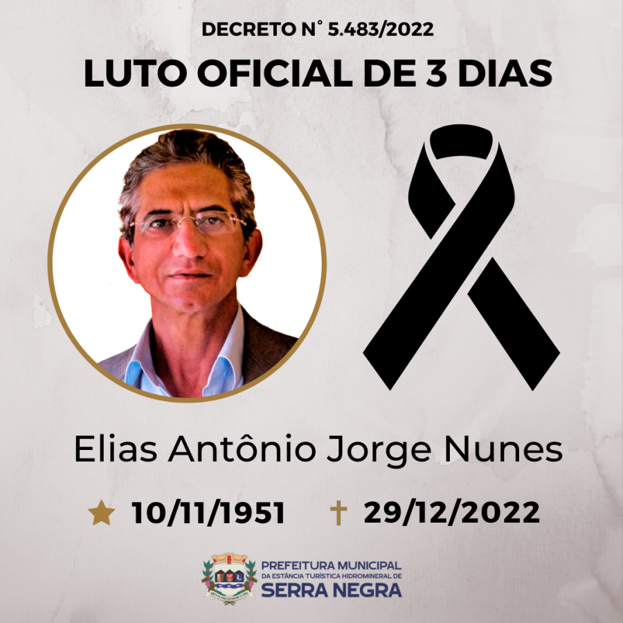 Faleceu o Ex-Prefeito Elias Antônio Jorge Nunes