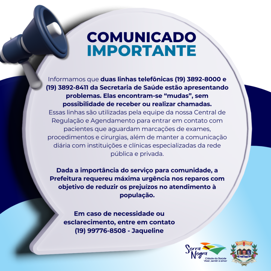 COMUNICADO IMPORTANTE