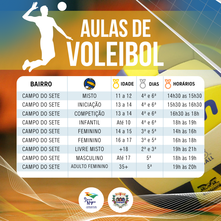 🏐 As aulas de Voleibol estão começando! 🏐