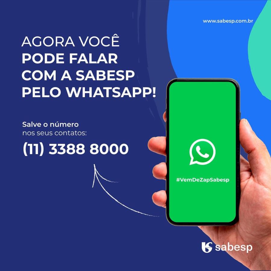 Sabesp disponibiliza atendimento pelo WhatsApp para clientes residenciais -  Prefeitura de Serra Negra