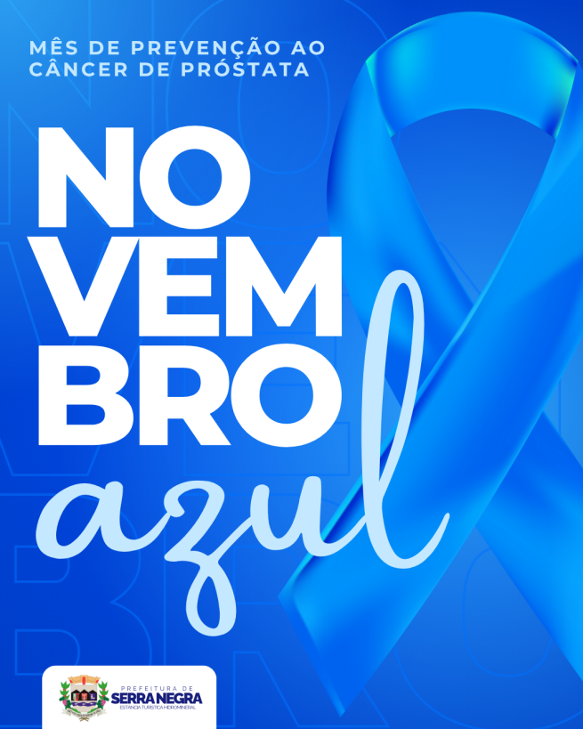 Prefeitura de Serra Negra realiza campanha “Novembro Azul” para prevenção ao câncer de próstata