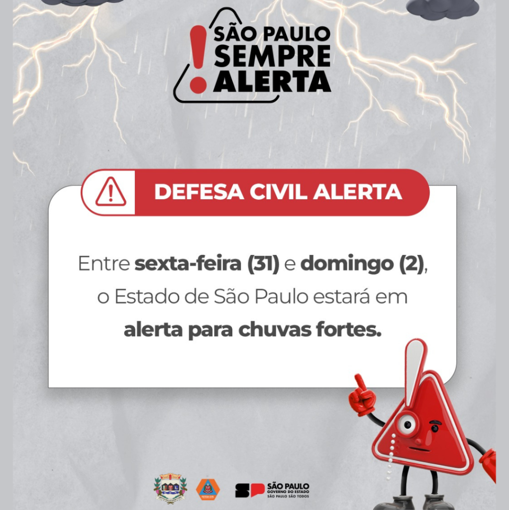 🚨 Alerta da Defesa Civil🚨
