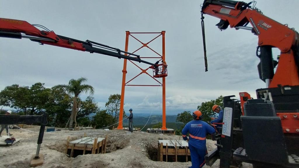 Prefeitura de Serra Negra avança em obra do Mirante de Observação no Alto da Serra
