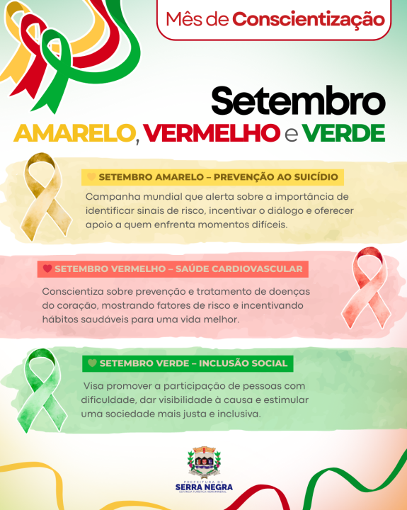 Setembro Amarelo, Vermelho e Verde em Serra Negra
