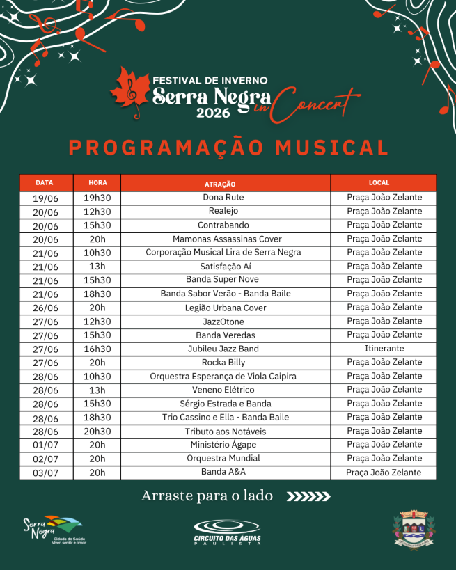 Festival de Inverno Serra Negra In Concert 2026 🍁