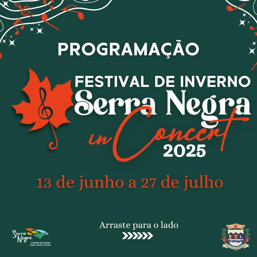 🎶❄️ Vem aí o Festival de Inverno Serra Negra In Concert!