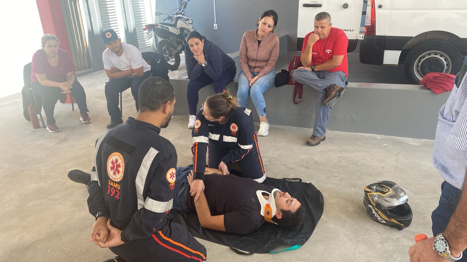 AGENTES DO SAMU 192 DE SERRA NEGRA INTENSIFICARAM TREINAMENTO