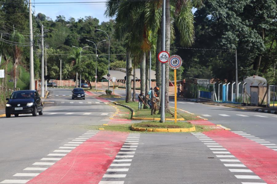 Equipe de parques e jardins trabalhou na Avenida Juca Preto