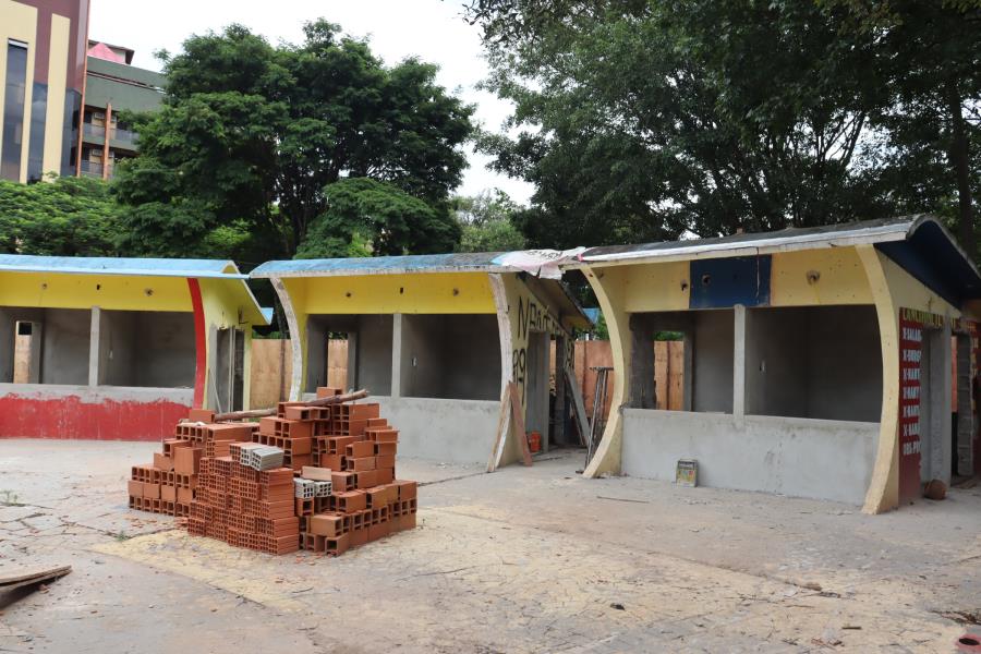 Reforma da Praça Sesquicentenário tem duas frentes de trabalho