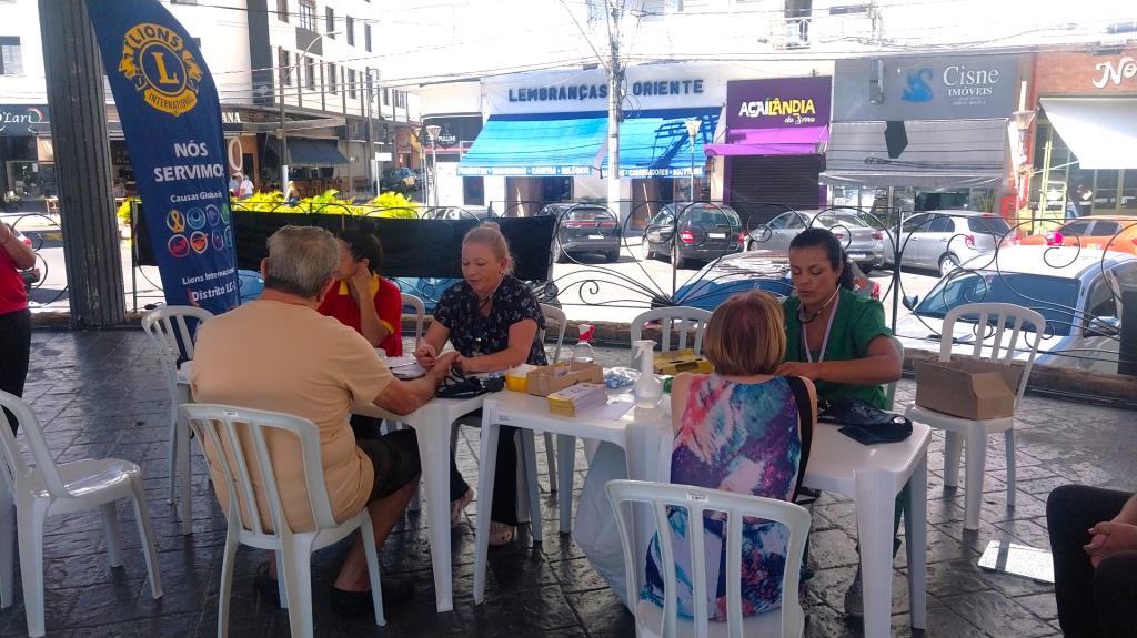Prefeitura promove prevenção ao diabetes em parceria com o Lions Clube