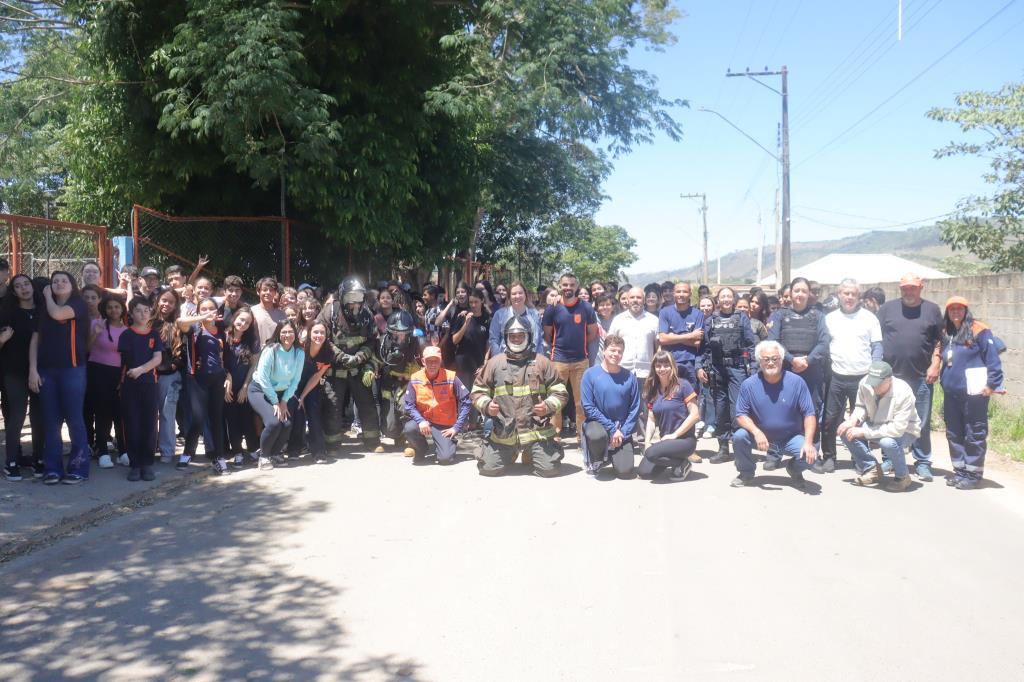 Defesa Civil realizou simulação de evacuação em escola estadual de Serra Negra, que fez parte do Plano de Contingência 2025