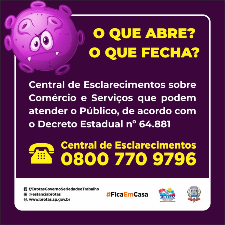 Canal para Esclarecimento de dúvidas aos comerciantes