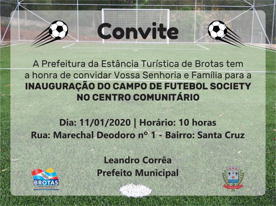 Inauguração Campo Society do Centro Comunitário