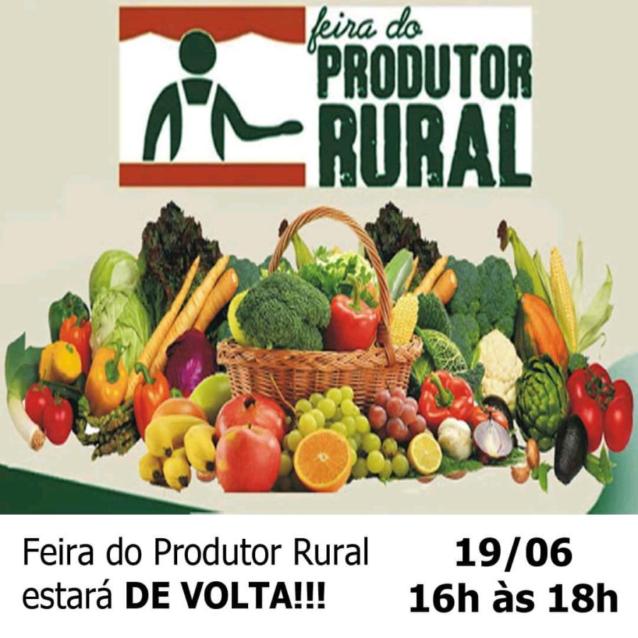 Volta da Feira do Produtor Rural na Praça da Matriz