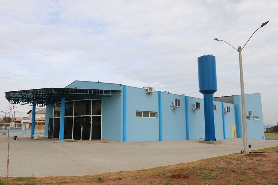 Obras no Auditório Municipal em Andamento