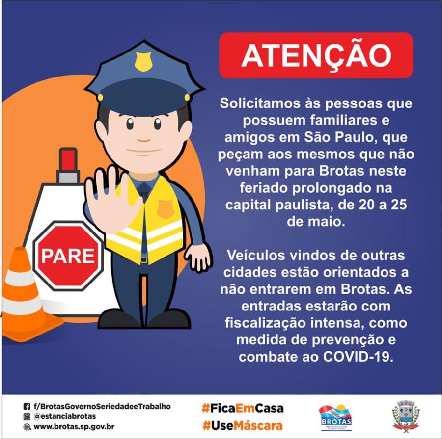 Visitante não saia da sua cidade neste feriado prolongado