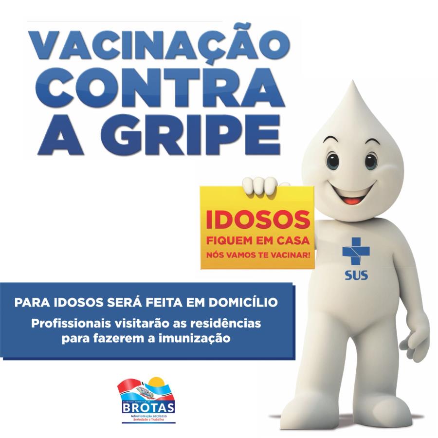 Campanha de vacinação contra a gripe começa nesta segunda e será feita em domicílio aos idosos