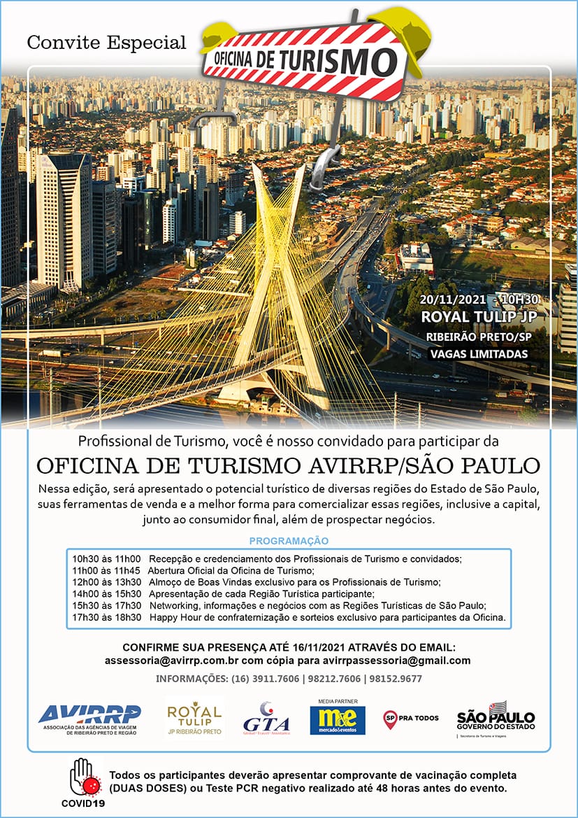 OFICINA DE TURISMO AVIRRP/SÃO PAULO
