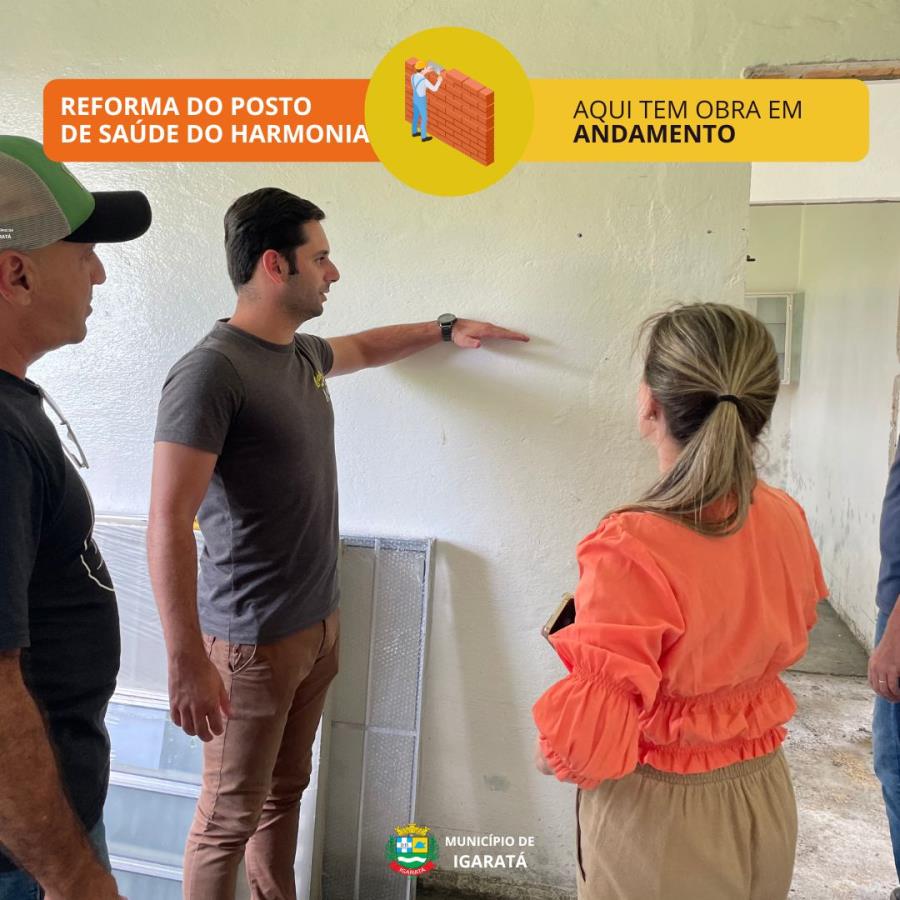 Vice-Prefeito Manoel e Secretária de Saúde visitam unidades de saúde em reforma 