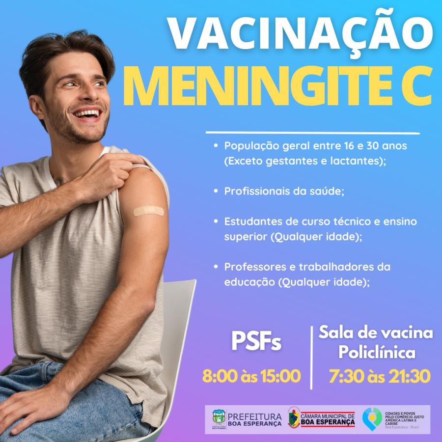 VACINAÇÃO CONTRA MENINGITE C