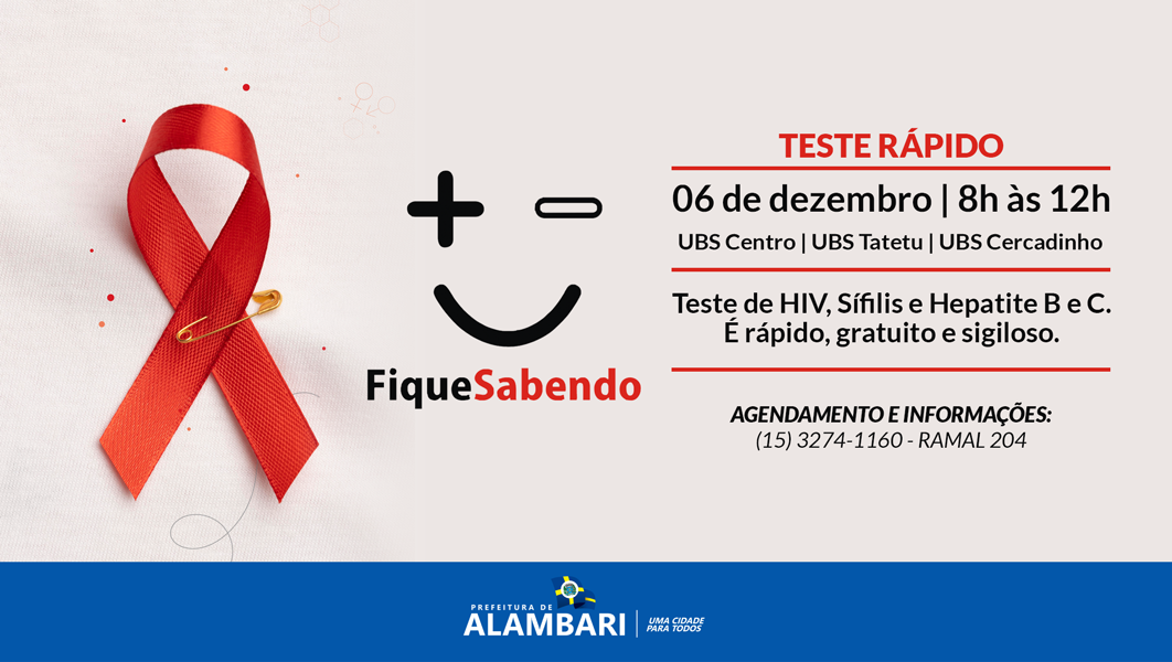 Programa Municipal de DST/HIV/Aids e Hepatites Virais.