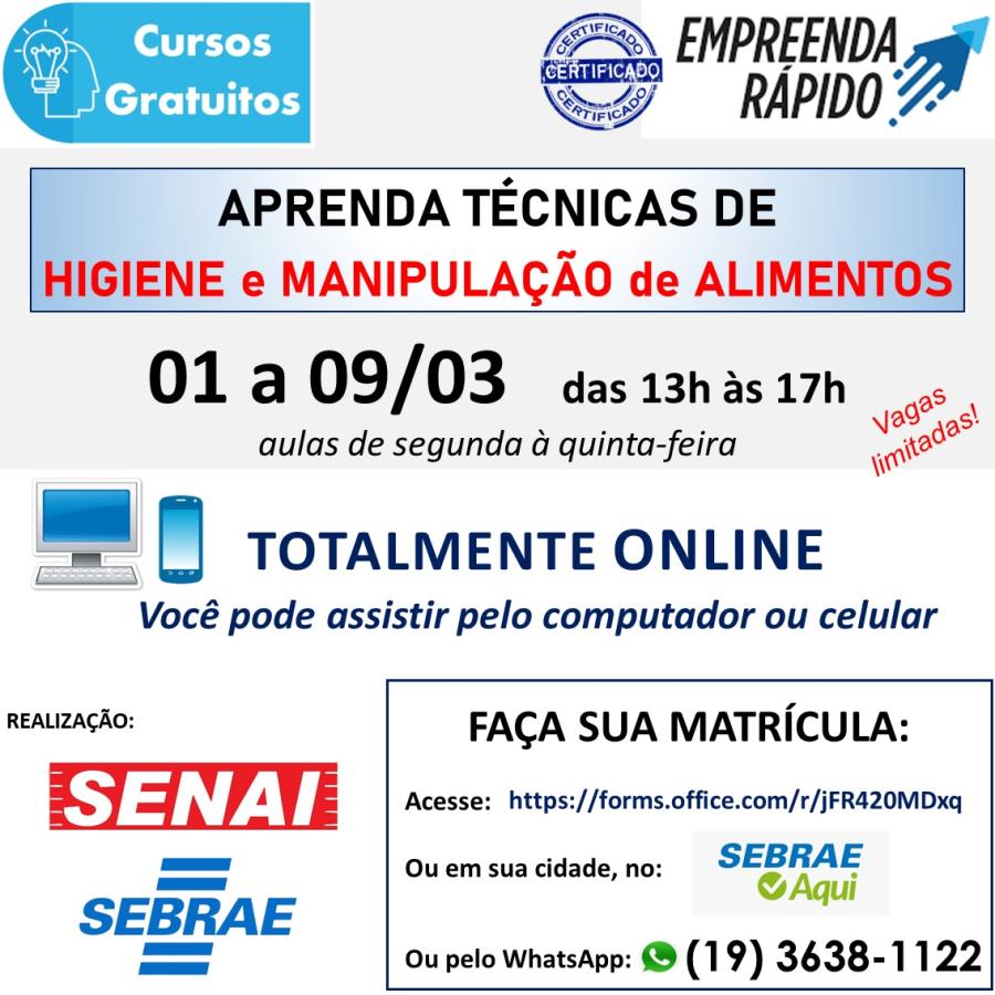 Inscrições abertas para curso técnico gratuito online em