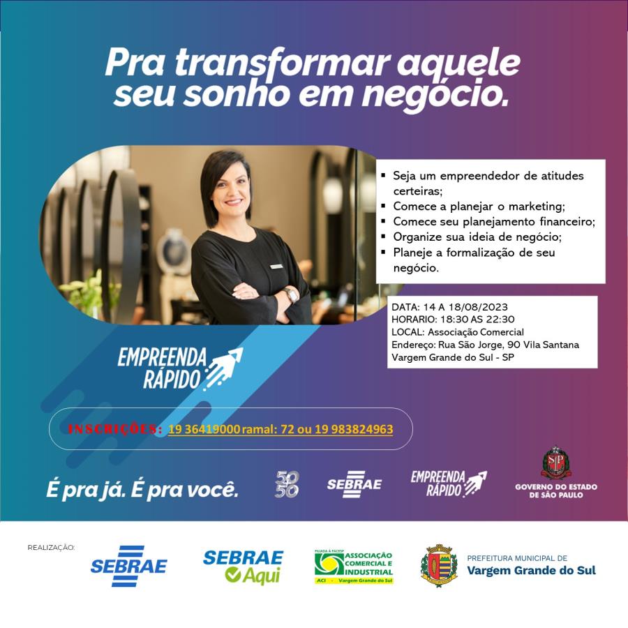 Em parceria com a Prefeitura, Sebrae abre inscrição gratuita para o curso  Descomplique, Notícias