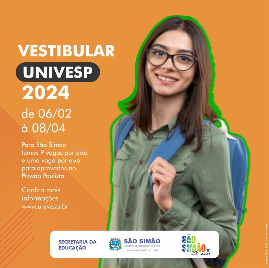 Vestibular Univesp 2024 Prefeitura de São Simão