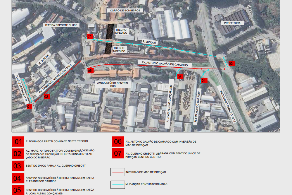 Trânsito na região do SUS terá alteração a partir de segunda-feira (06/04)