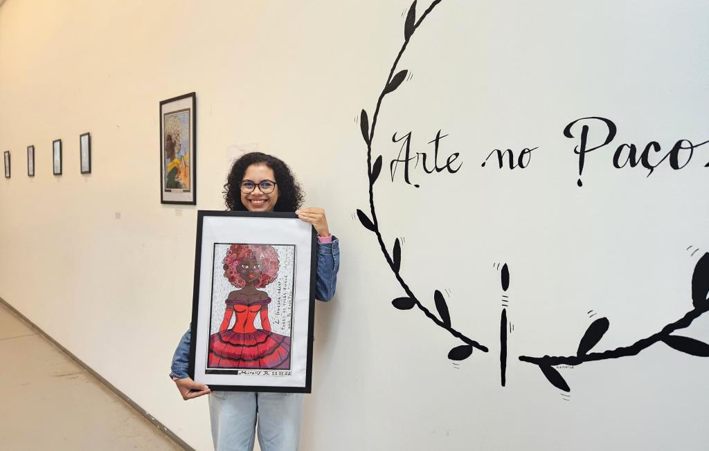 Releituras e inspirações em lápis de cor estão em mais de 30 obras no Arte no Paço de maio