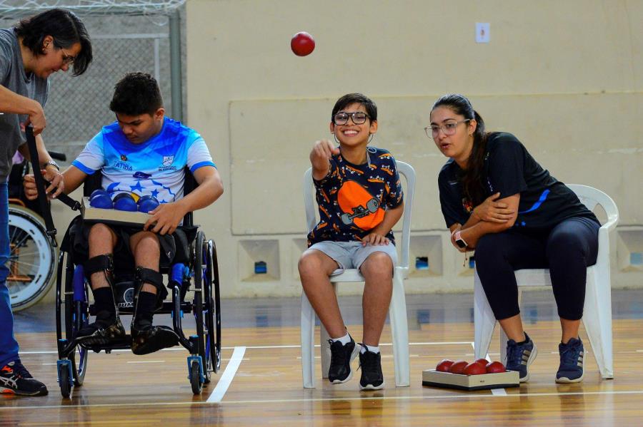 Bocha paralímpica é destaque em manhã dos Jogos Escolares 2025