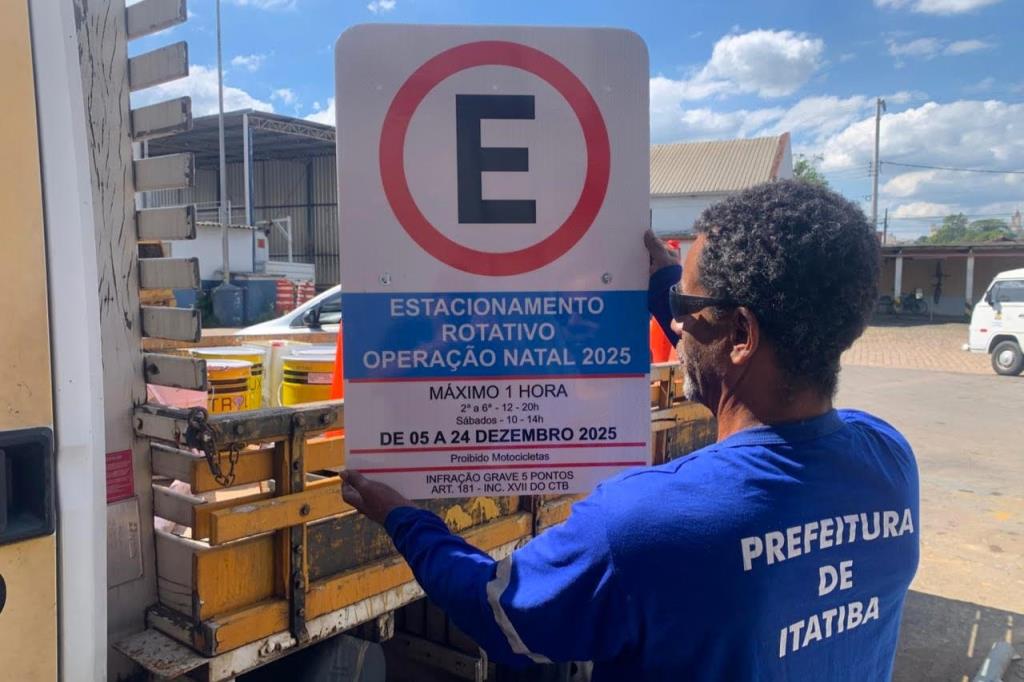 Operação Natal: Itatiba terá estacionamento especial em dezembro