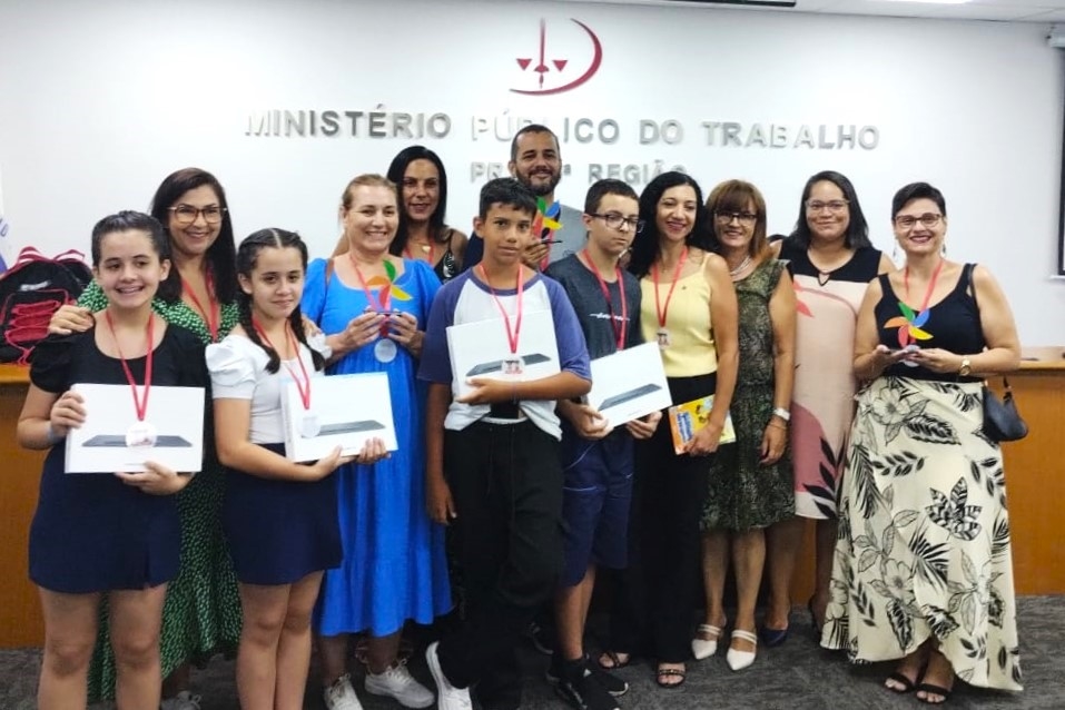 Quatro escolas municipais de Itatiba são premiadas pelo Ministério Público do Trabalho