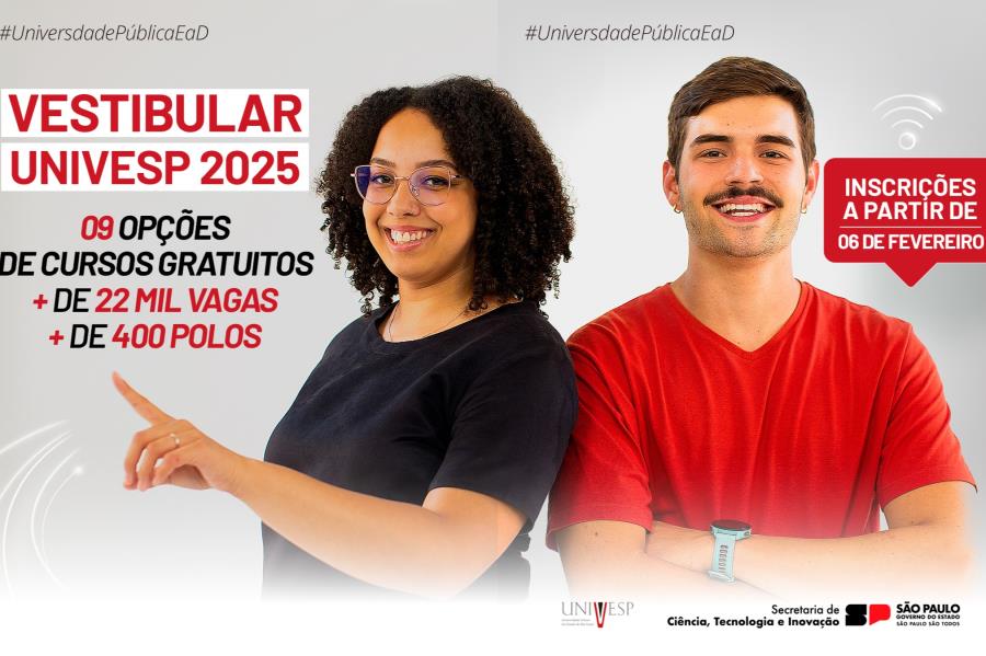 Vestibular Univesp 2025 abre inscrições nesta quinta-feira (06/02)