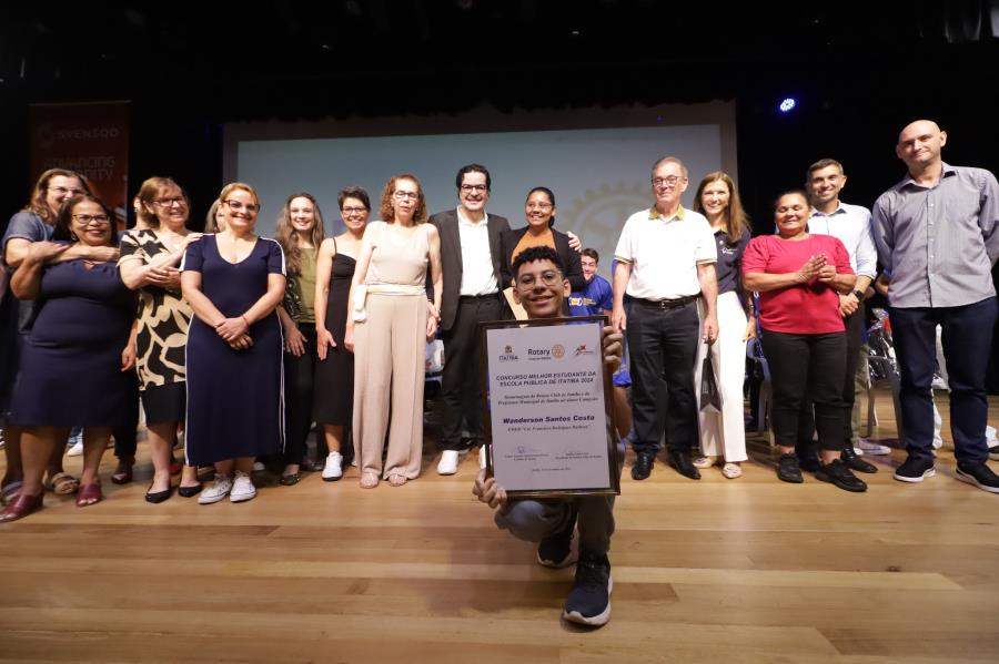 Aluno do Chico Peroba vence 16º Concurso Melhor Estudante da Escola Pública de Itatiba
