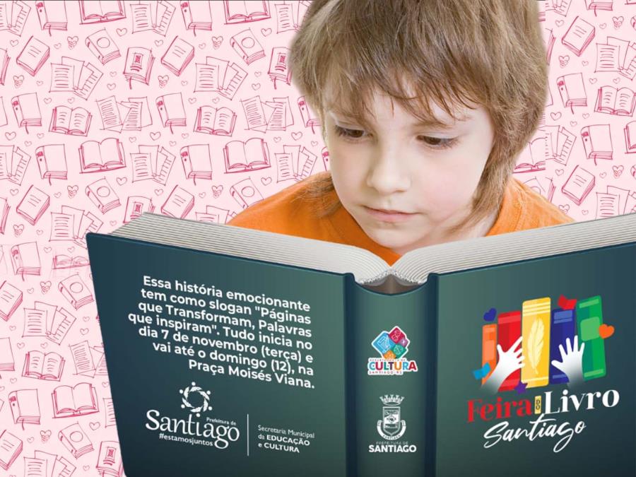 25ª Feira do Livro de Santiago inicia no próxima dia 7. Confira a programação completa