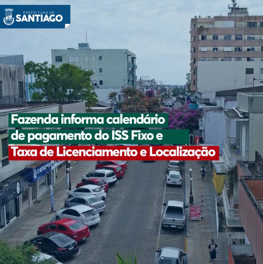 Fazenda informa calendário de pagamento do ISS Fixo e Taxa de Licenciamento